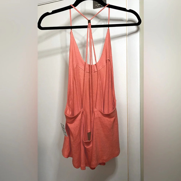 NWT Free People Long Weekend Knit Halter Tank in Watermelon Size XL - Picture 5 of 10